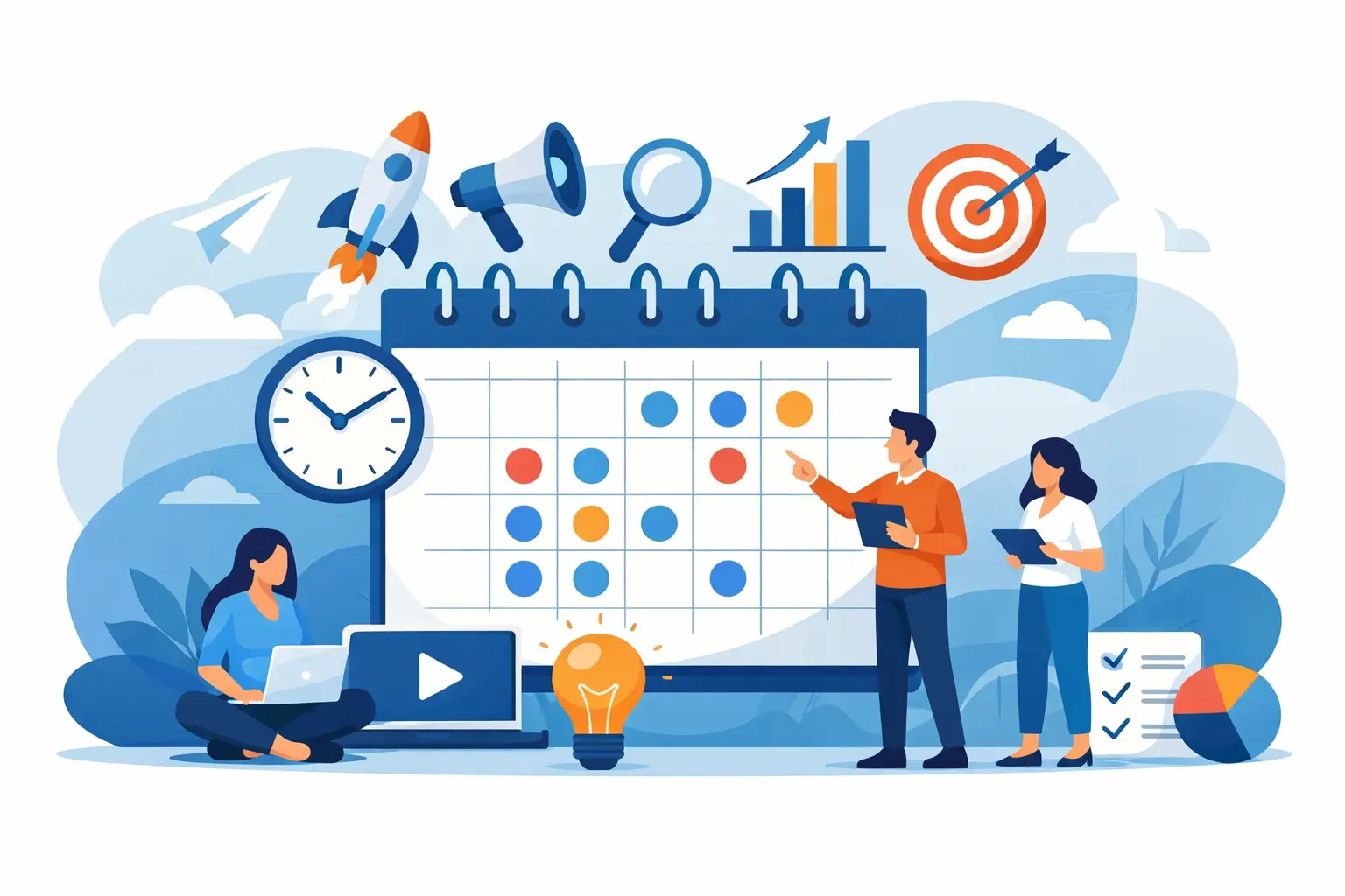 Calendario marketing digital 2026 bien hecho