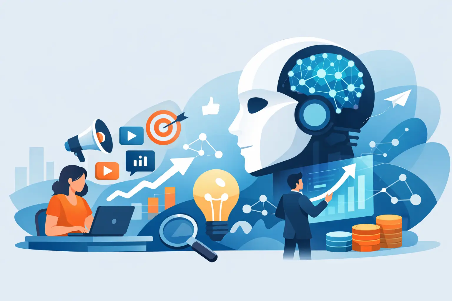 Marketing digital con IA que sí genera impacto